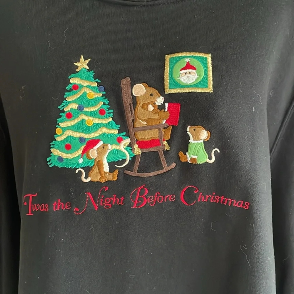 UGLY? Christmas Fleece Lined Sweatshirt Size 2X Excellent Condition Like New! - Picture 4 of 14